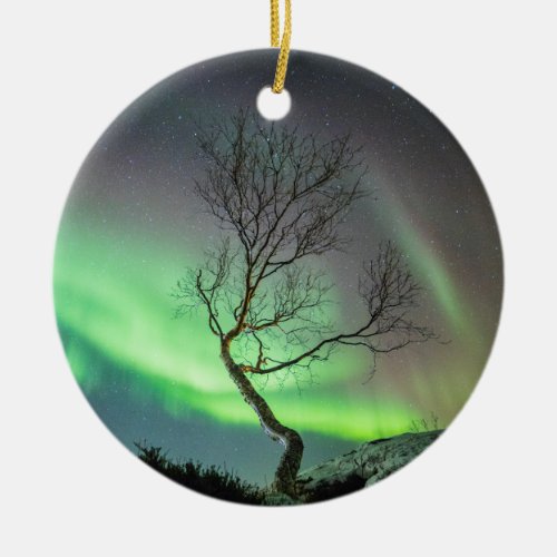 Aurora Borealis Norway Ceramic Ornament