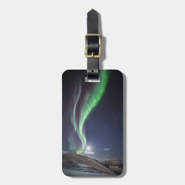Aurora Borealis Norway Luggage Tag (Front Vertical)