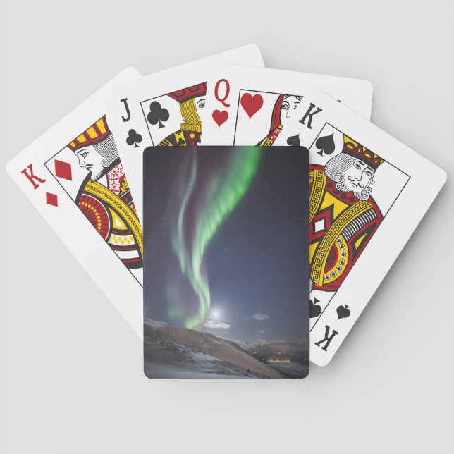 Aurora Borealis Norway Poker Cards (Back)