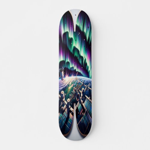 Aurora Borealis Observation Skateboard