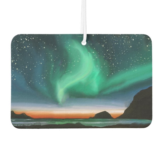 Aurora Borealis - Oil Painting Air Freshener (Front)