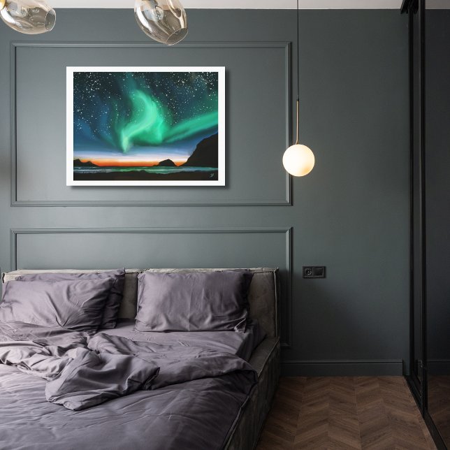 Aurora Borealis - Oil Painting Canvas Print (Creator Uploaded)