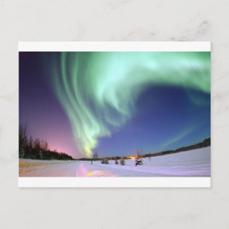 Aurora Borealis, or Northern Lights, Alaska Postcard