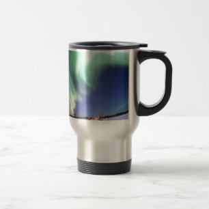 Aurora Borealis, or Northern Lights, Alaska Travel Mug