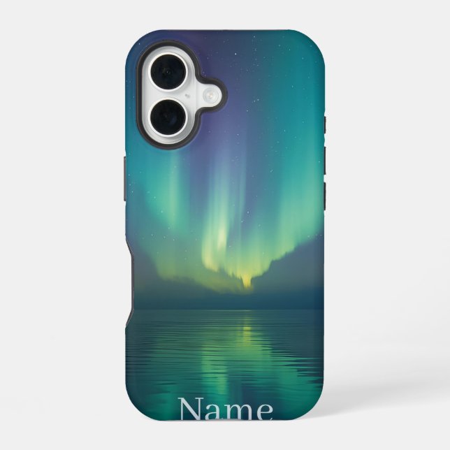 Aurora Borealis Phone Case – Personalized Night Sk (Back)