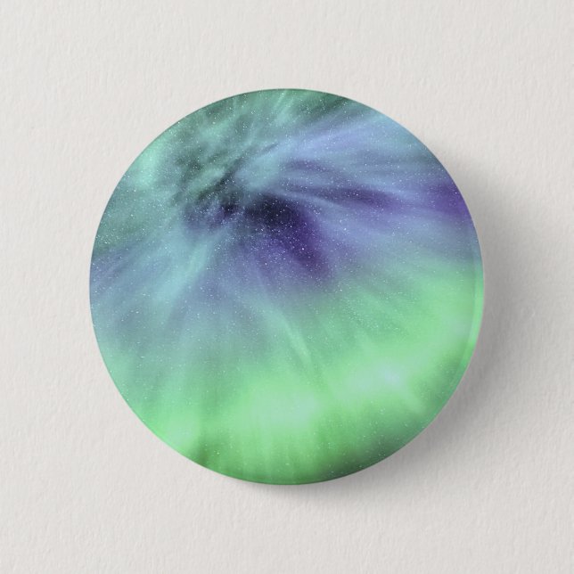 Aurora Borealis Pinback Button (Front)