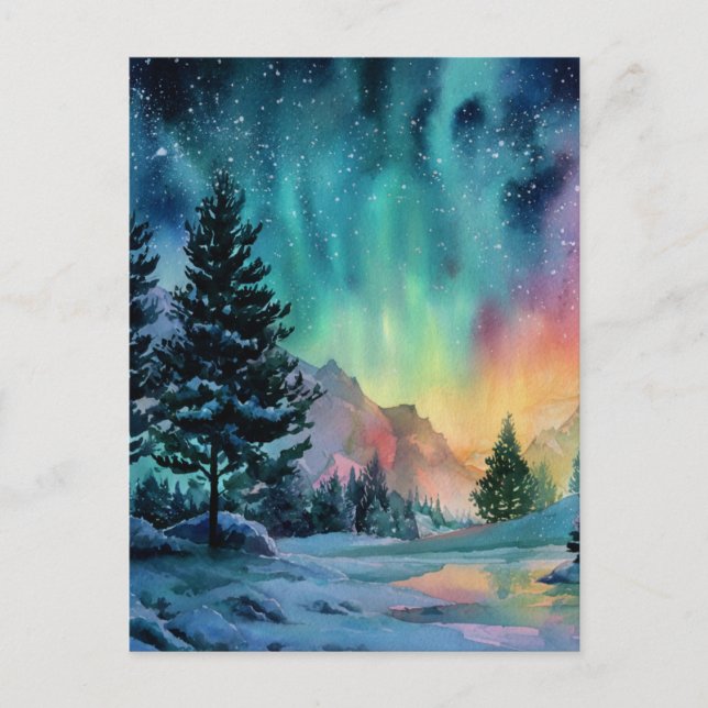 Aurora Borealis Postcard (Front)