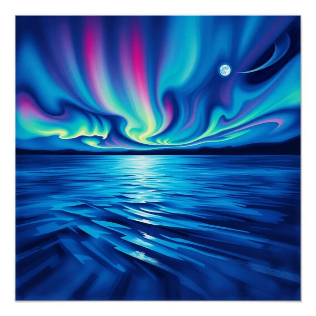 aurora borealis poster (Front)