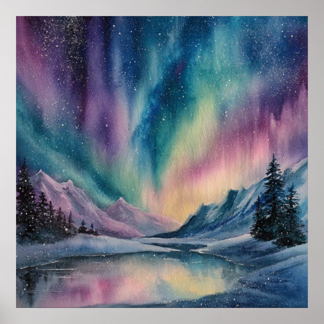 Aurora Borealis Poster (Front)