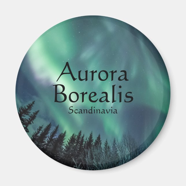Aurora Borealis Scandinavia Magnet (Front)