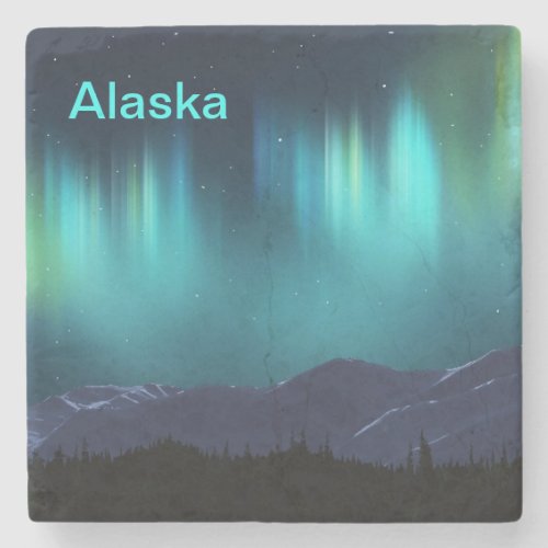 Aurora Borealis Stone Coaster