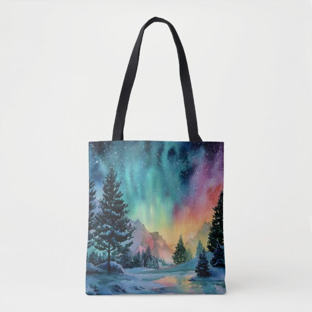 Aurora Borealis Tote Bag (Front)