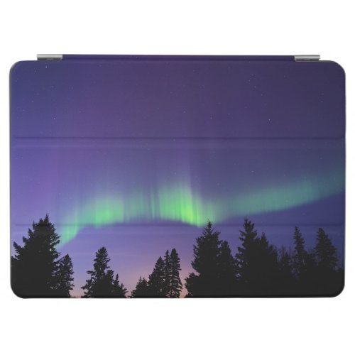 Aurora Borealis  Trees  Manitoba Canada iPad Air Cover