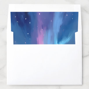Aurora Borealis Watercolor Northern Lights Envelope Liner
