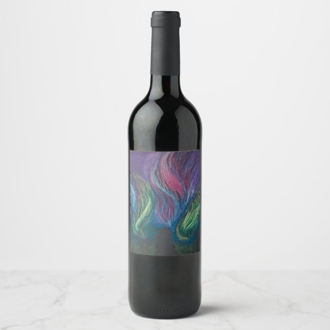 Aurora Borealis Wine Label (Front)