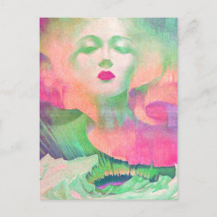 Aurora by Clive Henry colorful pink Postcard