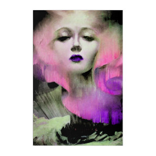 Aurora by Clive Henry pink purple night Acrylic Print
