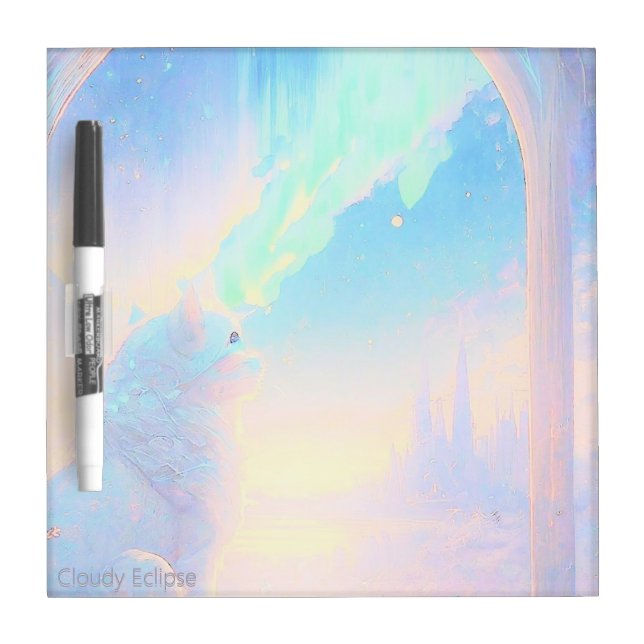 Aurora Castle Cat Dry Erase Board (Front)