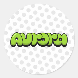 Aurora Classic Round Sticker