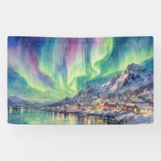 Aurora Coastal Winter Village Banner