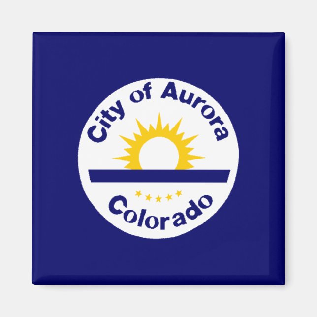 Aurora, Colorado Flag Magnet (Front)