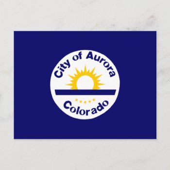Aurora  Colorado Flag Postcard by abbeyz71 at Zazzle