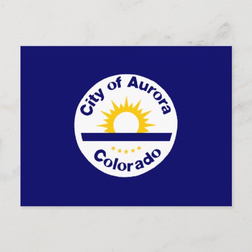 Aurora Colorado Flag Postcard