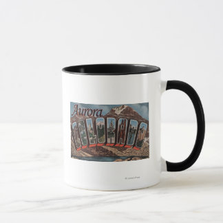 Aurora, Colorado - Large Letter Scenes Mug