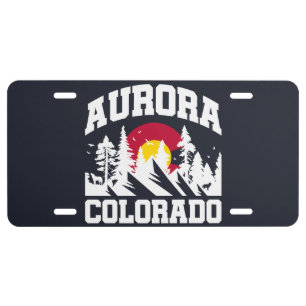 Aurora,Colorado License Plate