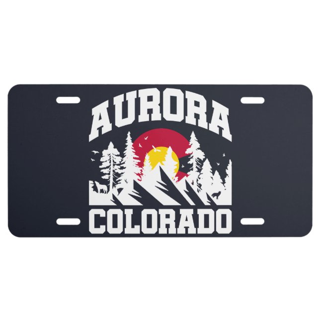 Aurora,Colorado License Plate (Front)