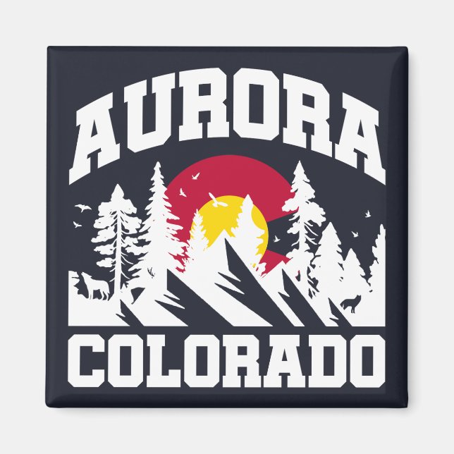 Aurora,Colorado Magnet (Front)