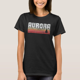 Aurora Colorado Retro Style Vintage 70s 80s 90s   T-Shirt