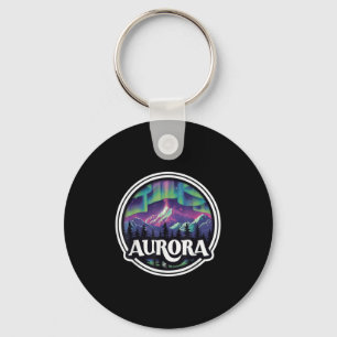 Aurora Colorado Rock Mountains Co Skiing Winter De Keychain