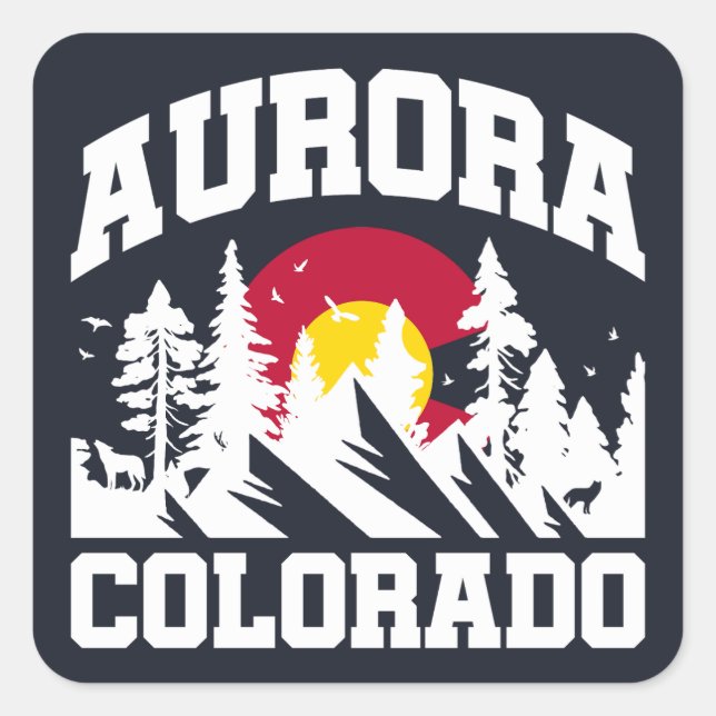 Aurora,Colorado Square Sticker (Front)