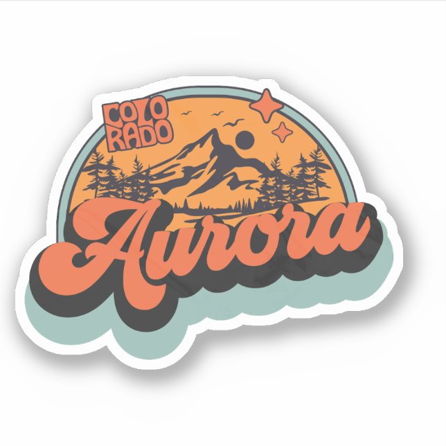 Aurora, Colorado Sticker (Front)