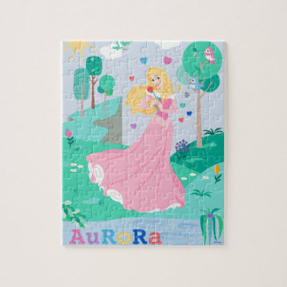 Aurora Dancing With Birds in the Field Jigsaw Puzzle