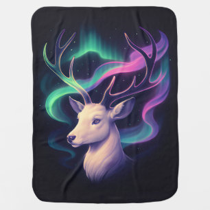Aurora Deer Light Baby Blanket