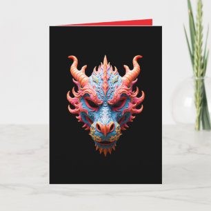 Aurora Dragon Mask Card