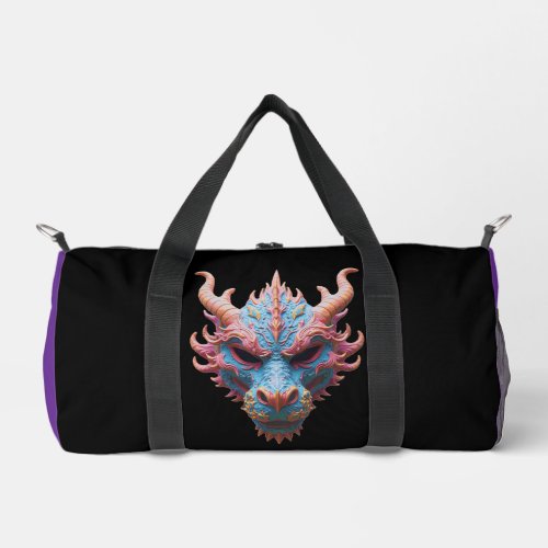 Aurora Dragon Mask Duffle Bag