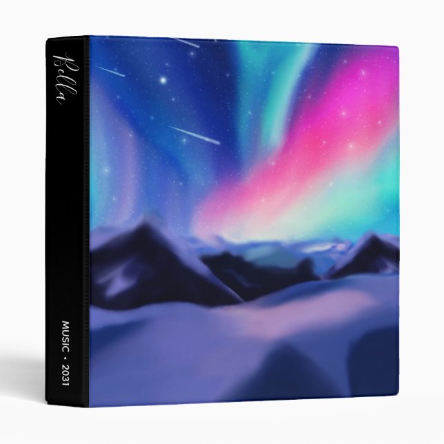 Aurora Dreams 3 Ring Binder (Front/Spine)