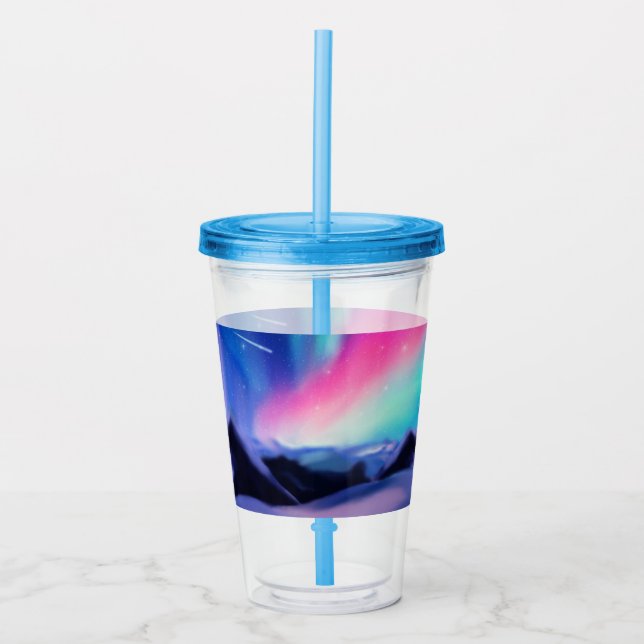 Aurora Dreams Acrylic Tumbler (Front)