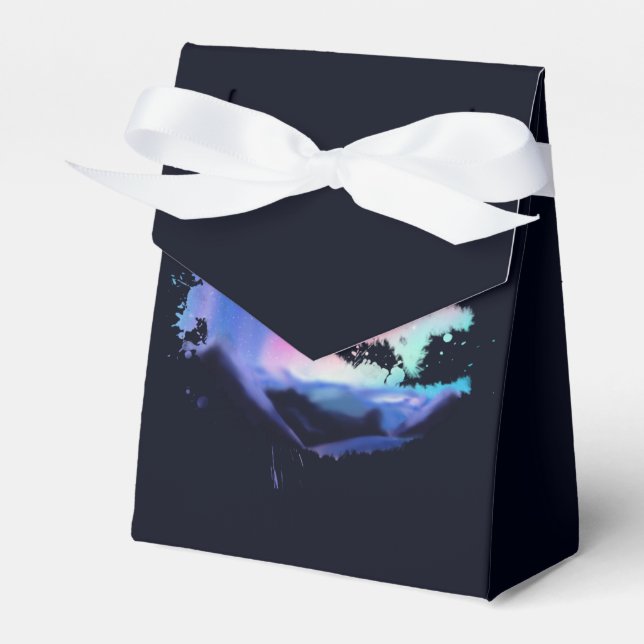 Aurora Dreams Favor Boxes (Front Side)