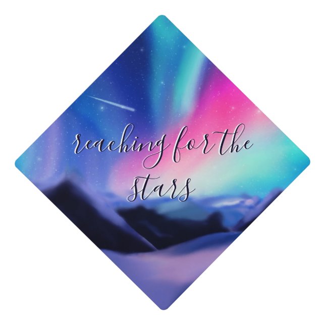 Aurora Dreams Graduation Cap Topper (Front)