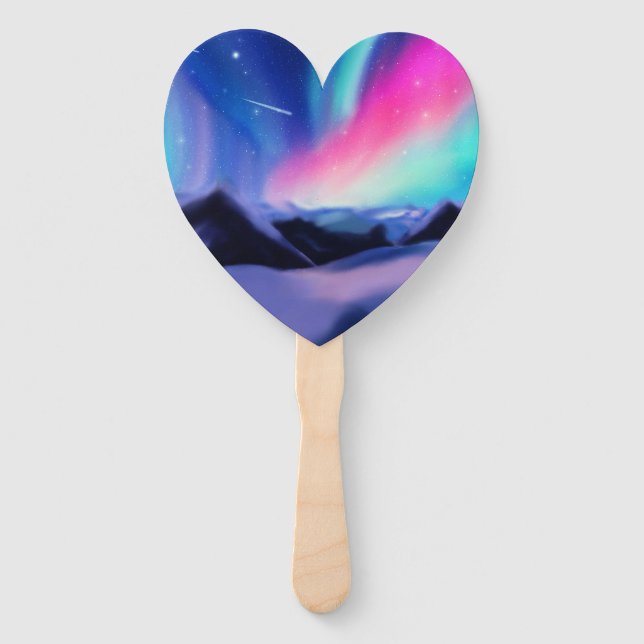Aurora Dreams Hand Fan (Front)