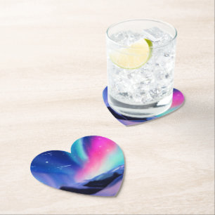 Aurora Dreams Paper Coaster