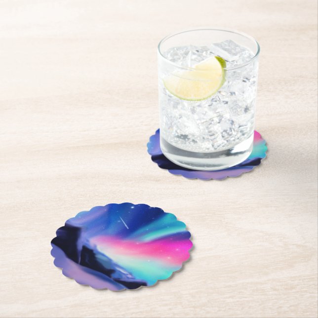 Aurora Dreams Paper Coaster (Insitu)