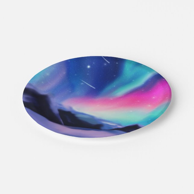 Aurora Dreams Paper Plates (Angled)
