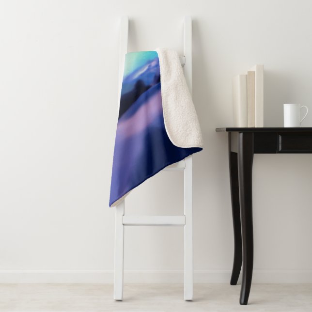 Aurora Dreams Sherpa Blanket (In Situ)