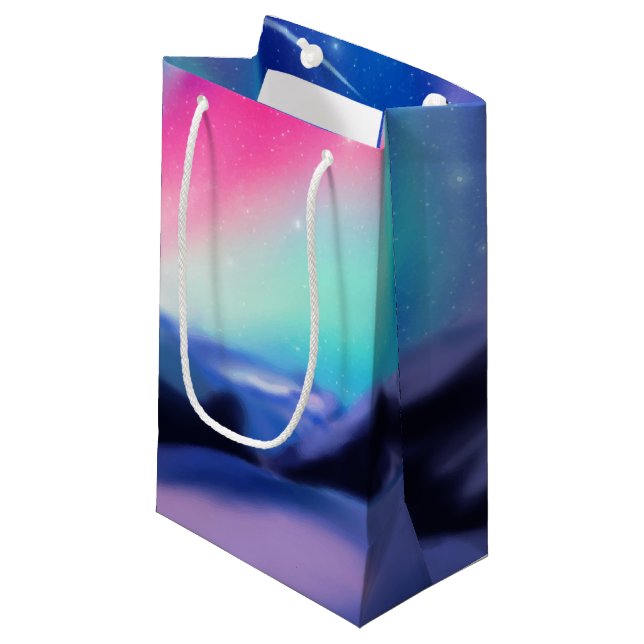Aurora Dreams Small Gift Bag (Front Angled)