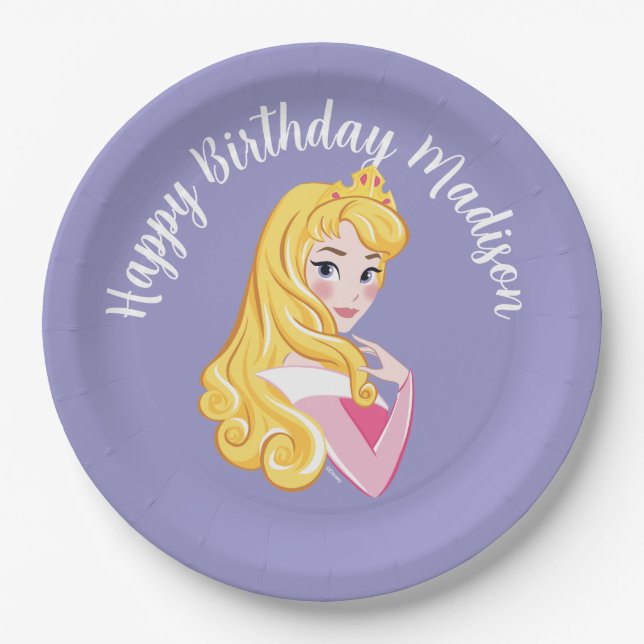 Aurora Fairest of Them All Paper Plates (Front)